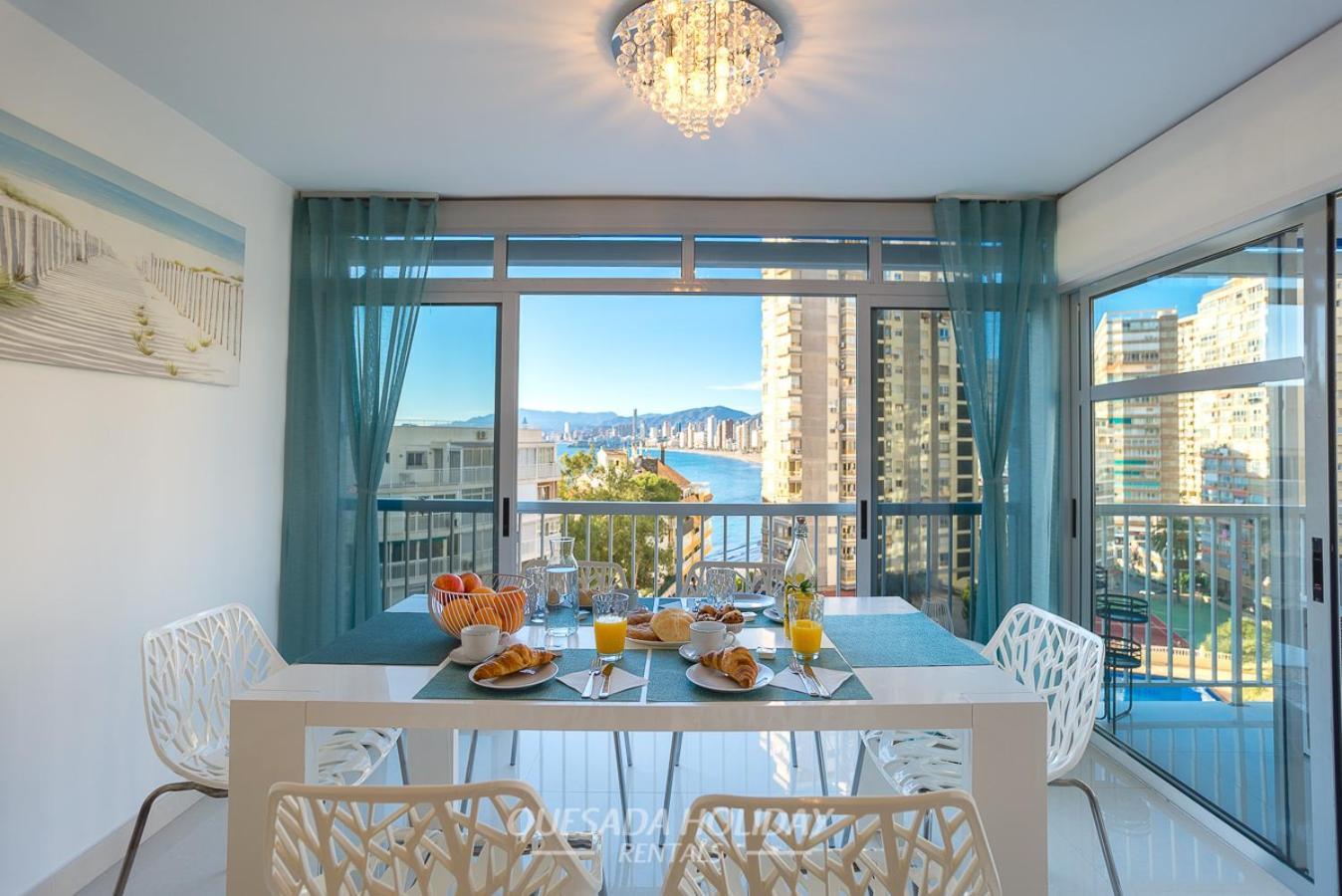 La Perla Benidorm Apartment Seaview & Pool Levante Beach Exterior foto